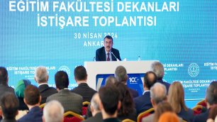 BAKAN TEKİN, EĞİTİM FAKÜLTESİ DEKANLARIYLA İSTİŞARE TOPLANTISINDA BİR ARAYA GELDİ